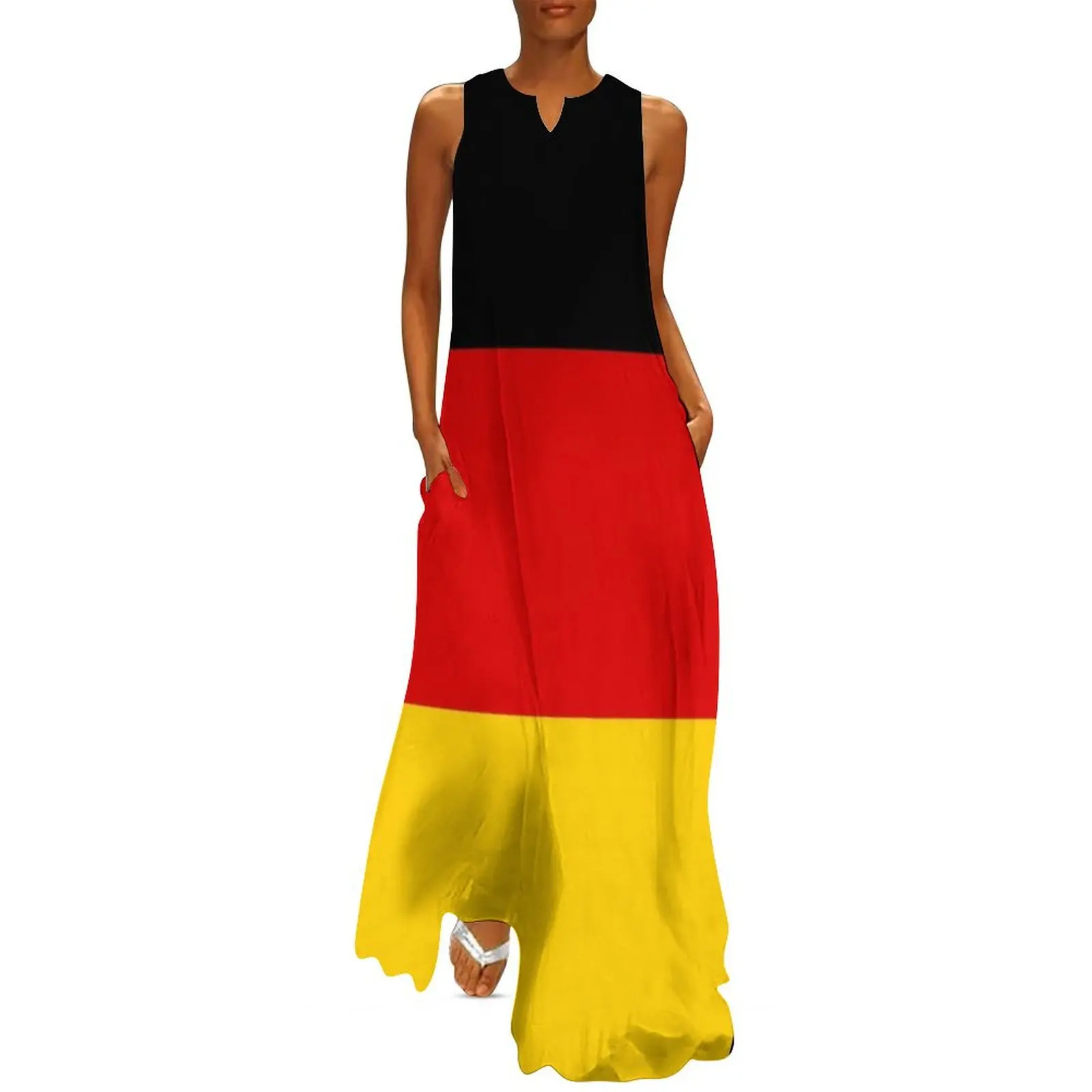 

German Flag Long Dress Dress women purple dress