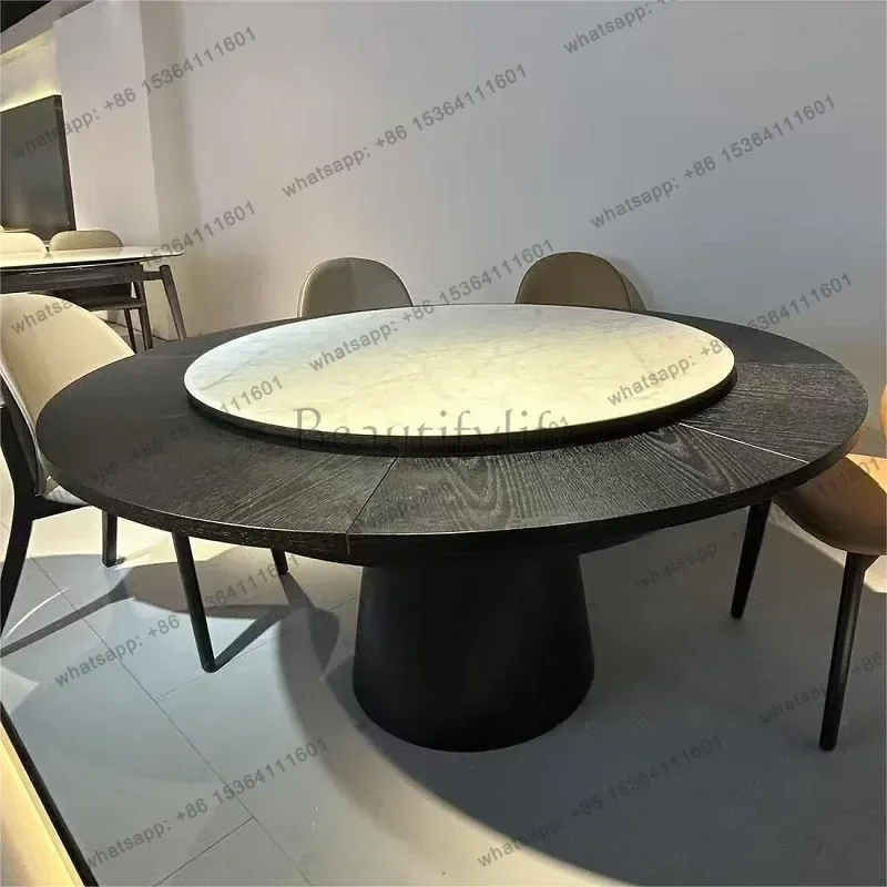 FG Rotatable Extendable Dining Tables Variable Type French Retro Dining Tables Simole Dining Room Furniture Linge De Table YSCZ