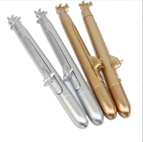 Bolígrafo creativo con forma de submarino para estudiantes, bolígrafos de rodillo de tinta negra de 0,7 MM, regalos para estudiantes, suministros escolares de oficina, 50 unidades por lote