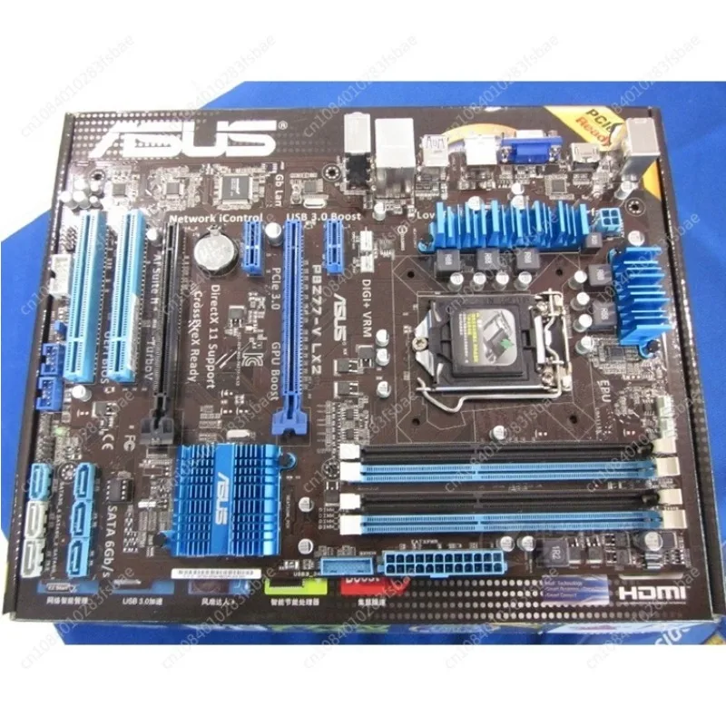 P8Z77-V LX2 Computer Motherboard LGA 1155 DDR3 Z77 P8Z77 Desktop Mainboard SATA II PCI-E X16 Used