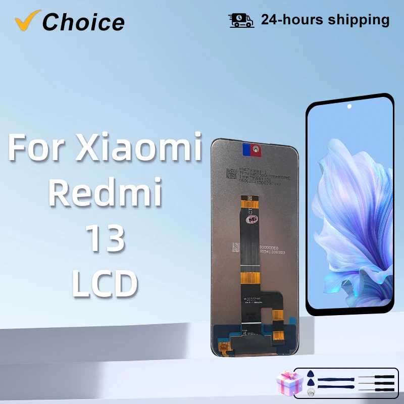 6,79 Zoll IPS-Display für Xiaomi Redmi 13, Touchscreen-Digitizer-Einheit für Xiaomi Redmi 13 2404ARN45A, Ersatzteile für das Display