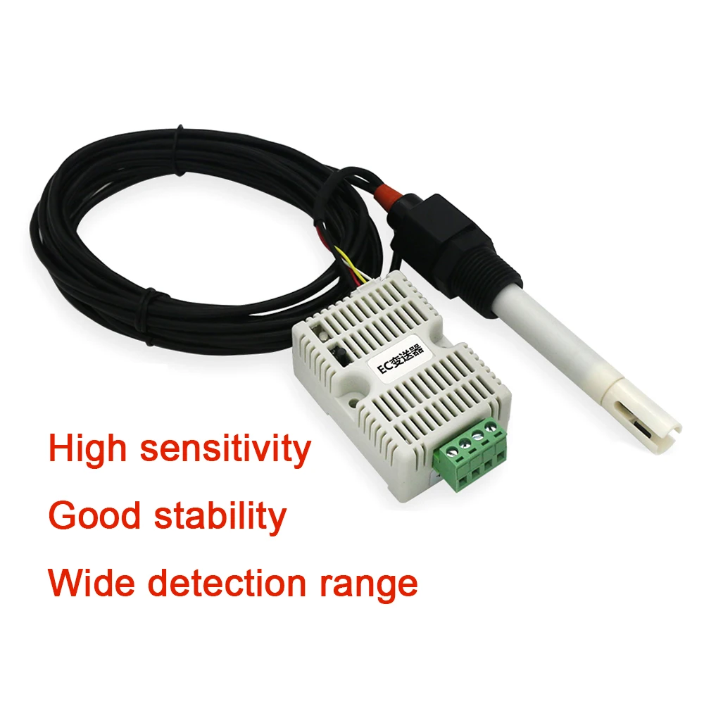 Conductivity Transmitter EC Value DetectionTDS Sensor Module Online Water Quality Monitoring RS485 0-5V 0-10V 4-20MA Output