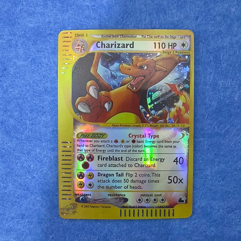 FAI DA TE 5 pz/set Collezione Anime Charizard Foil Flash PTCG Trading Carte Da Gioco Pocket Monsters Figura Scheda di Sostituzione Ragazzi Giocattolo Regalo