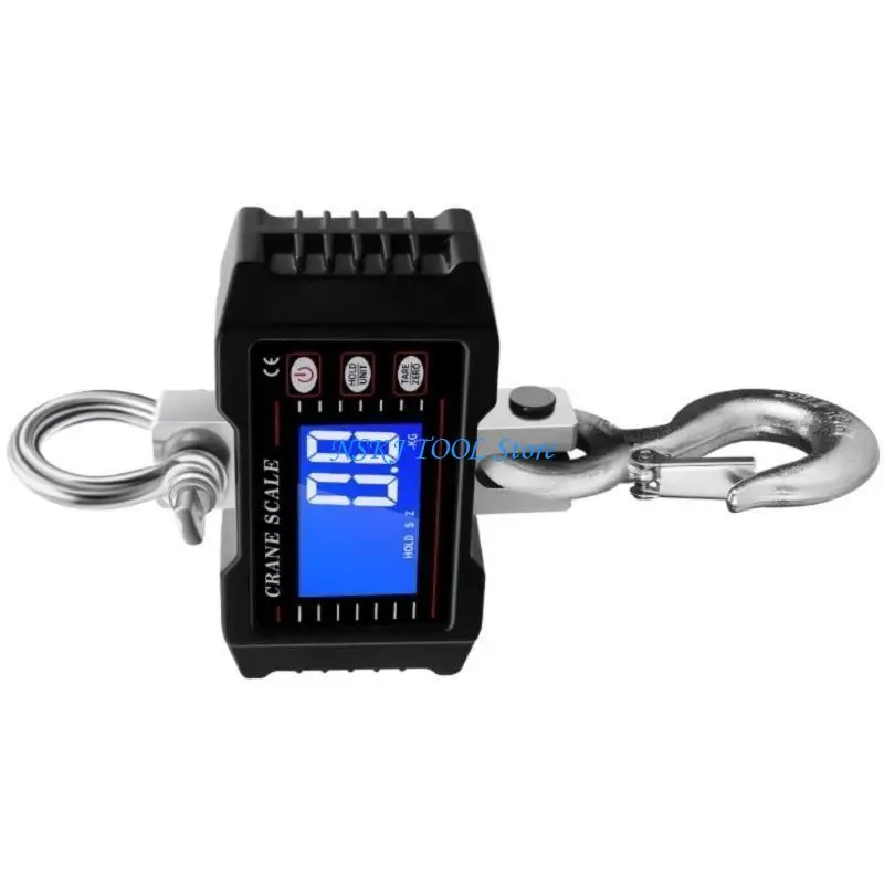 L8RC Industrial 1000kg Hanging Scale Electronic Cranes Scale LCD Backlight Hook Scales
