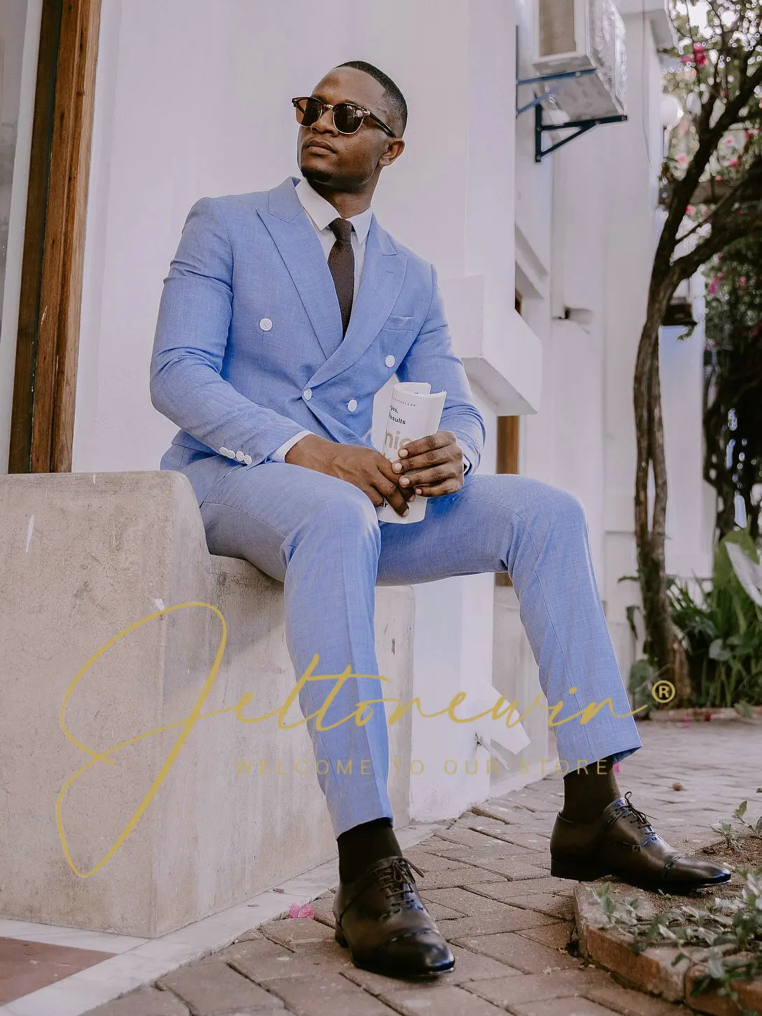 Men's Light Blue Do… - image