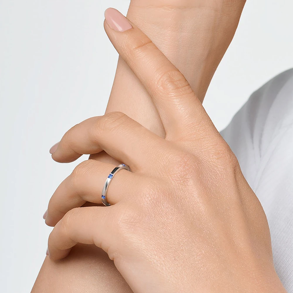 Ring With Stones Europe Style Trendy Fine Jewelry For Women Brand New Pure 925 Sterling Silver Christmas Gift
