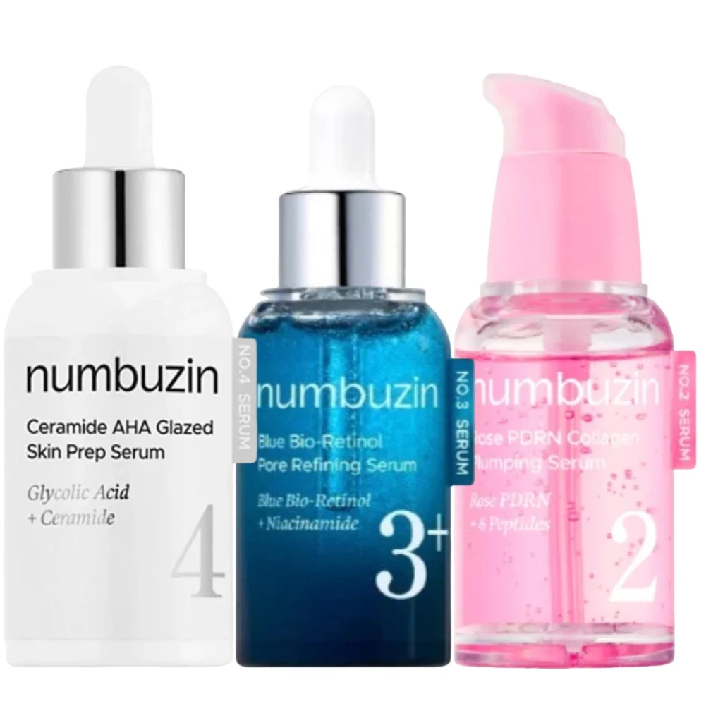 

NO.2 Rose PDRN Collagen Essence Deep Repair Refine Pores NO.4 Ceramide AHA Glazed Skin Prep Serum Glycolic Acid Skin Care