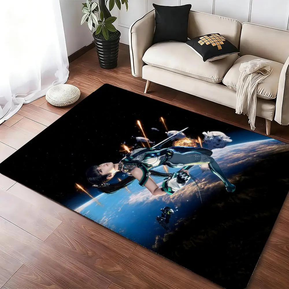 Game Stellar Blade Floor Mat Soft Thickened Absorbent Non-Slip Bedroom Living Room Door Mat Home Decor Flannel Rugs