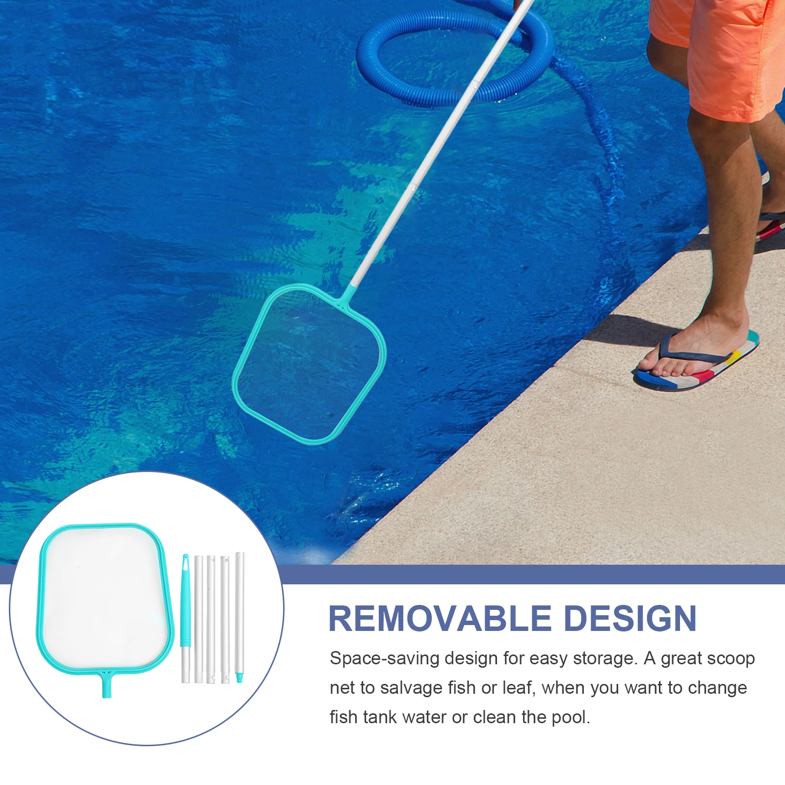 

Skimmer Swimming Cleaning Tool Pond Spoon Skimmer Pool Cleaning Equipment Pool Leaf Rake Lightweight Mesh Net