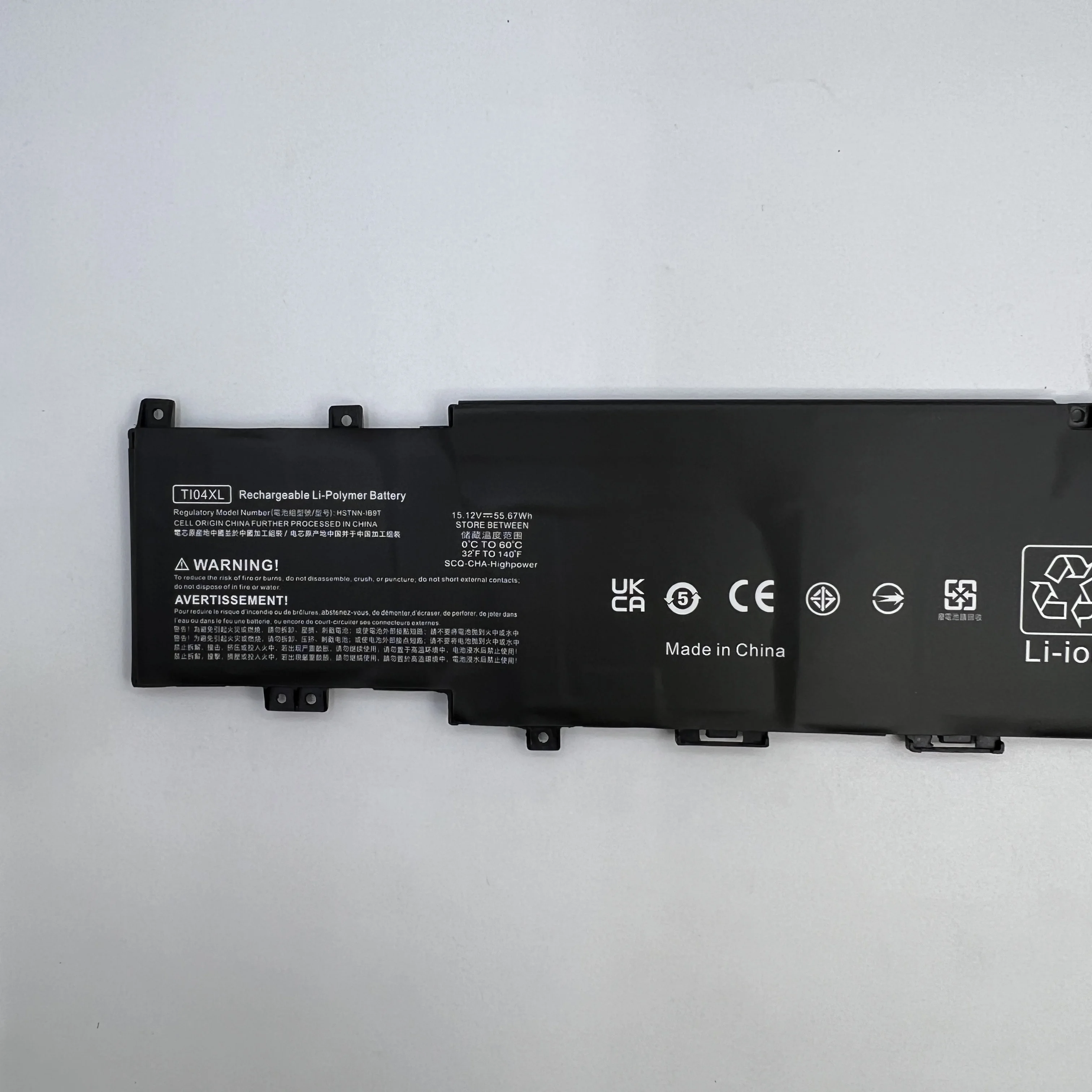Batterie d'ordinateur portable TI04XL 15.12V 55.67Wh pour M24420-1D1 M24563-005 HSTNN-IB9T HP