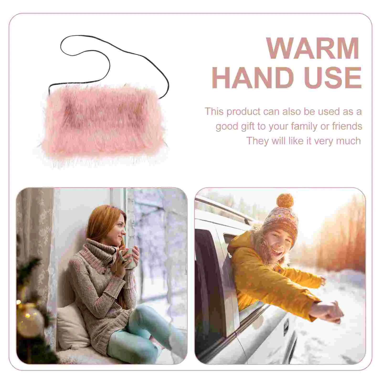 Sleeve Warmer Fur Scarf Muff Hands Hairy Thickened Winter Faux Muffs Small Cushion Household Man Super