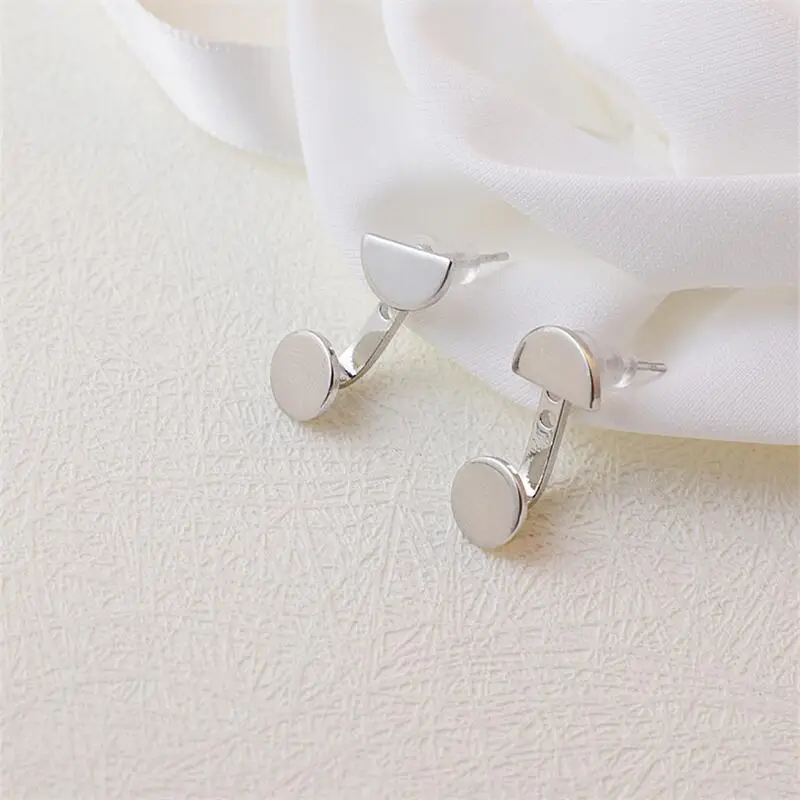 1-Pair Metal Geometric Circular Pendant Open Design Earrings Ear Jacket Women\'s Daily, Party Accessories Wedding Earrings 2024 N