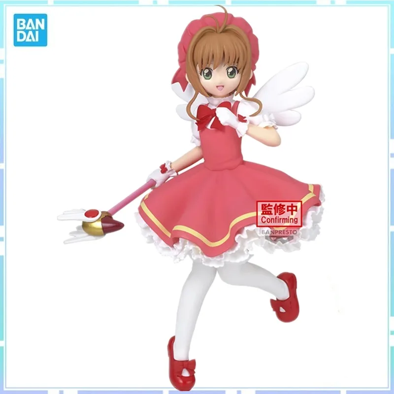 

Bandai Original Banpresto Anime Cardcaptor Sakura Kinomoto Sakura PVC Action Figure Collectible Model Toy Gifts