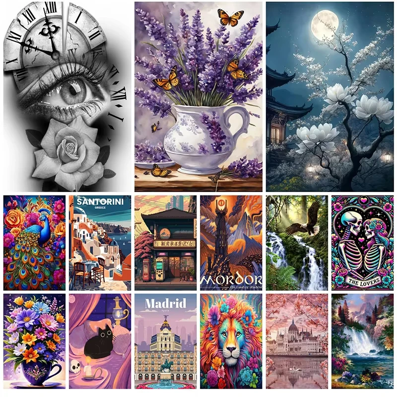 Wall Diamond Art Painting Kits Embroidery Full Crystal Accessories New Paint New 5D Diy Diamond Paintings 30x40 cm Mosaic