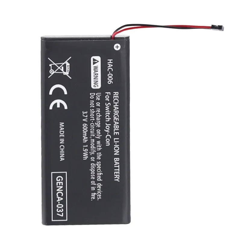 HAC-006 3,7 V 600mAh batería recargable para Switch NS Joy-con Gamepad controlador de juego batería de litio de repuesto