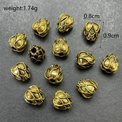 Perforated Spacer Beads Lotus Moon Stars Flower Charm Production For Bracelet Necklace Connector Fashion Wholesale Accessories