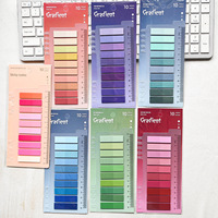 200Sheets Transparent Colorful Index Creative Memo Pads Office School Stationery Self-Adhesive Stickers Sticky Note Pads