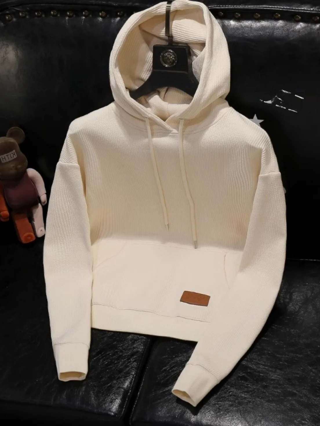 

Мужская толстовка American Sle, однотонная, повседневная, в уличном стиле, весна-осень, модная верхняя одежда свободного кроя, без застежек