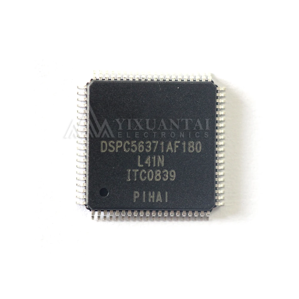 1PCS/LOT DSPC56371AF180  DSPC56371  DSPC56371AF  DSP, 24 BIT SIZE PQFP80  New Original