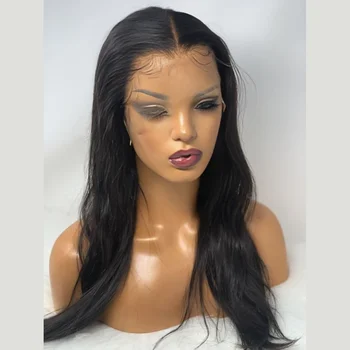 40 Inches Brazilian Bone Straight 13x6 Hd Transparent Lace Frontal Wigs Human Hair 100% For Women Choice Cheap On Sale Clearance