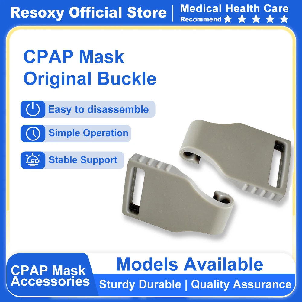 CPAP Mask Buckle Headband Clip Plastic Reinforced Buckle for Resoxy FMIIP FMII FM3 F02 F01 N02 N03 Model Mask