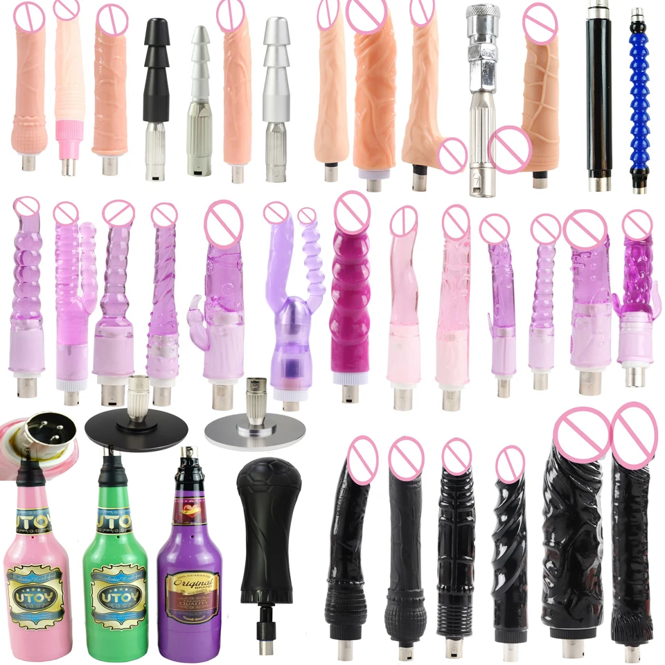 FREDORCH Lot Types Traditional Sex Machine A2 / F2 Attachment 3XLR Attachment Dildo Suction Cup Sex Love Machine For Women Man