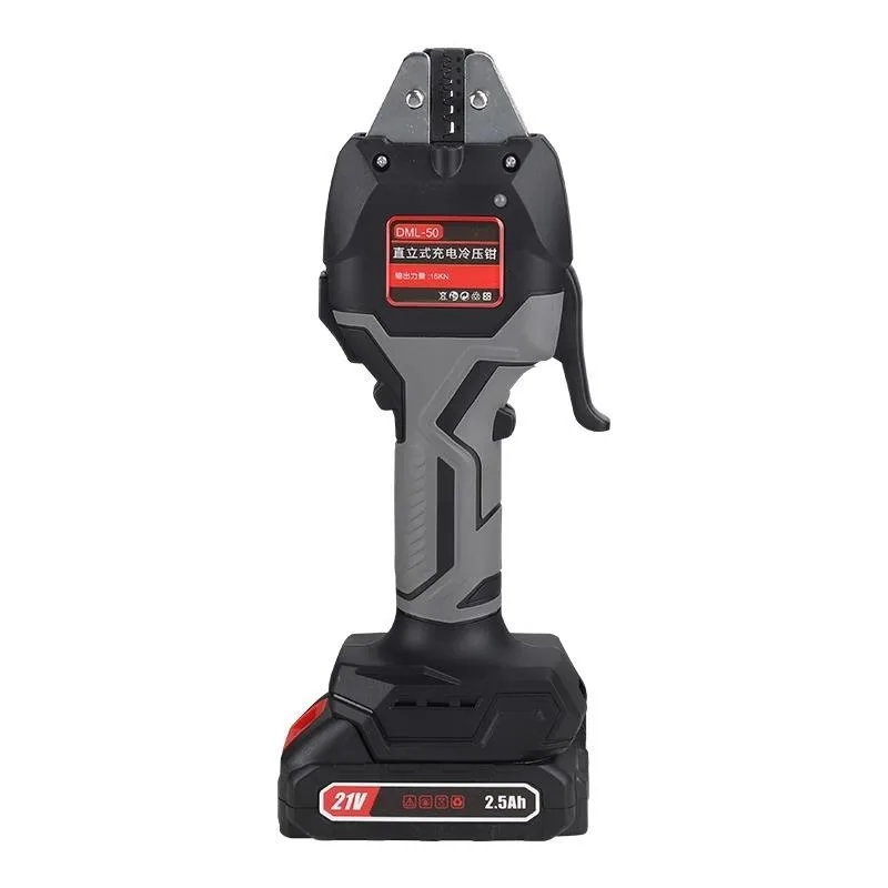 Electric Hydraulic Pliers Pre-Insulated Tubular Bare Crimper DML50 Rechargeable Cold Pressing Terminal Pliers Tool Small