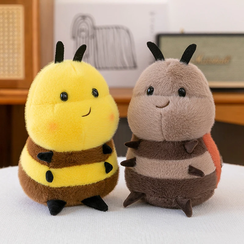 25/35cm New Cartoon Adorable Honey Bee Plush Toy Soft Kawaii