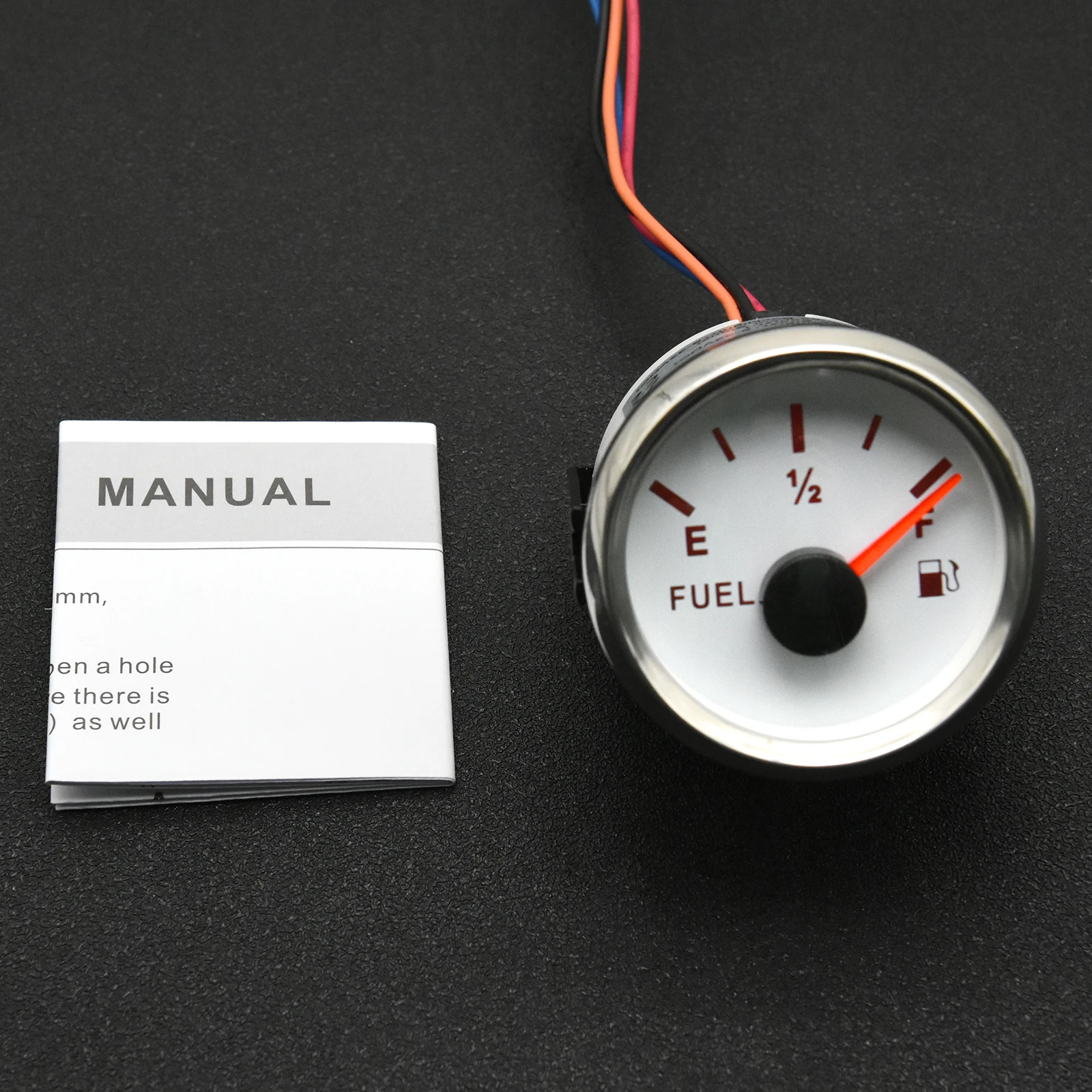 Universal 2'' 52MM Kraftstoff Level Gauge 0-90 ohm Für 0-90 Ohm Flüssigkeit Level Sensor Marine boot Auto Track Kraftstoff Level Meter Angepasst – Detail 10