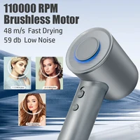 High Speed Ionic Hair Dryer Professional Powerful Fast Drying Low Noise Blow Dryer with Nozzle Attachments for Home Salon Travel Hair Care Styling Hair Blow Dryer 2