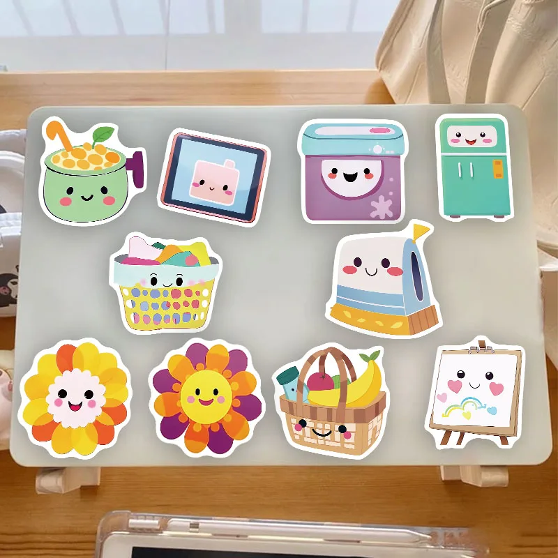 50枚入り ホームファンステッカー DIY スマホケース ノートパソコン 水筒 おもちゃ用ステッカー