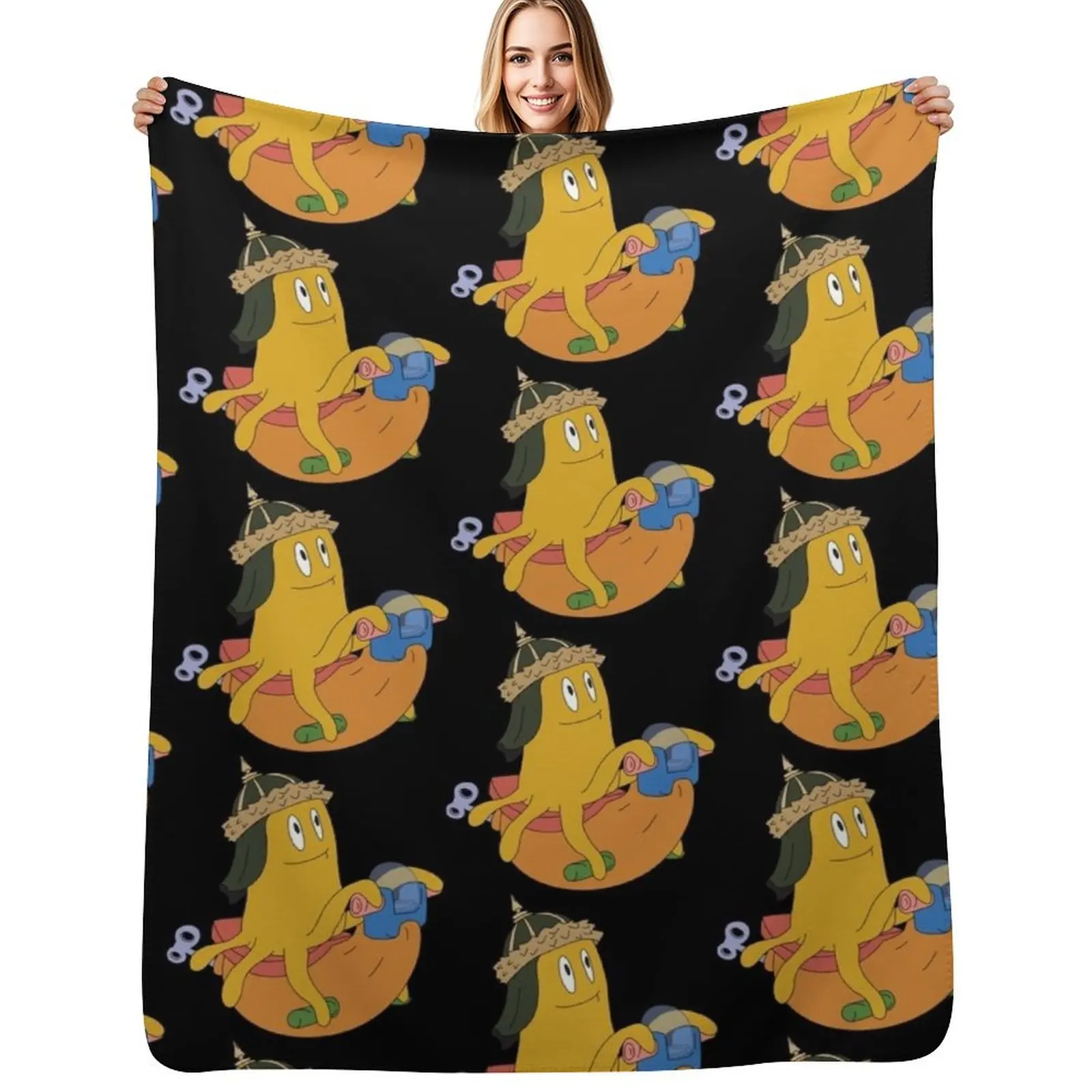 

Scooty Bean Throw Blanket Foldable Soft Warm Blanket for Outdoor Use