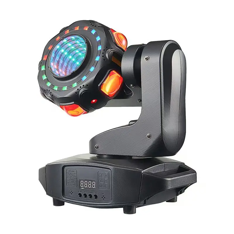 120W RGBW 4-in-1 Disco Moving Head Laser Beam Strobe Stage Light DMX512 Control for Night Club DJ Bar and KTV Atmosphere
