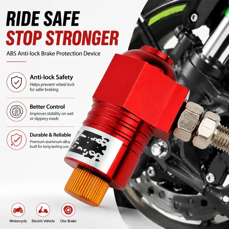 Multi-hued Anti-lock Brake Protective Device Prevention Fitting for Two-wheeled Vehicles Upgraded ABS Component for Motorbikes
