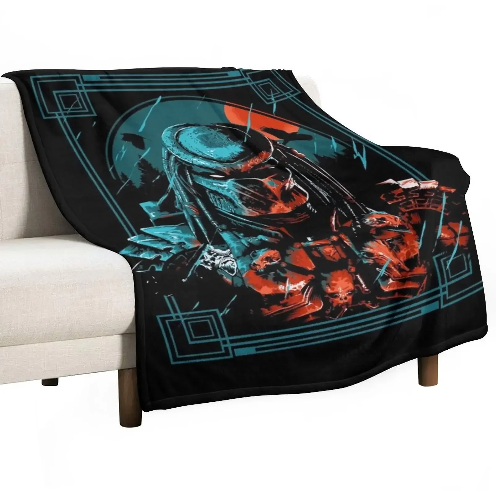 

Alien Hunter Throw Blanket Quilt Summer Beddings Extra Large Throw Sofa Quilt Blankets