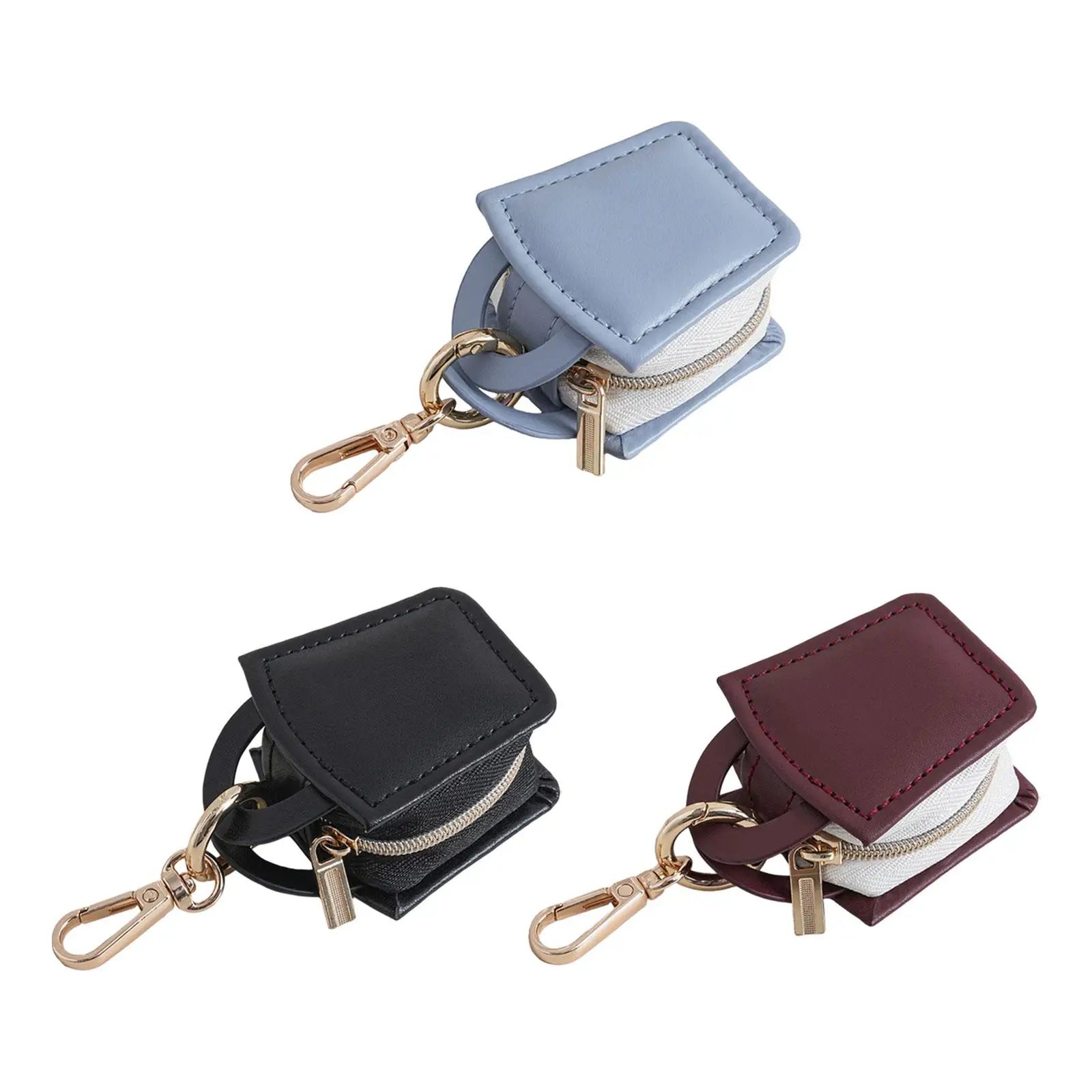 

Rings Holder Keychain Jewelry Holder Convenient Elegance Portable Rings Organizer Case for Running Belts Sports Necklace Gym