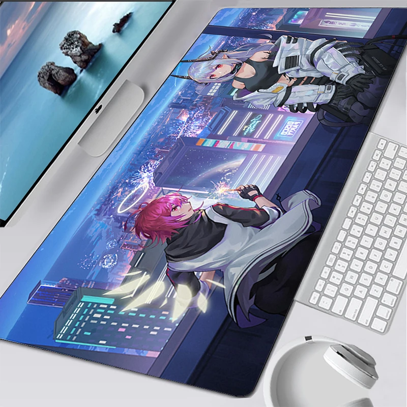 Cool Hot Game Arknights Mouse Pad Non-Slip Rubber Edge locking Mousepads HD Print Home Game Play Mats for Notebook PC Computer