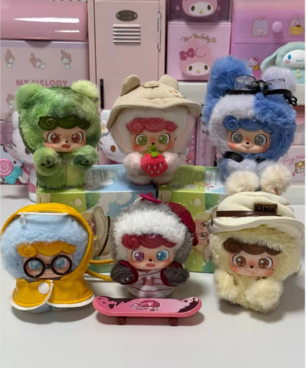 

Подлинная серия Q.Kid Today I Went Out To Play, глухая коробка, плюшевая подвеска, украшение для сумки, прекрасный подарок, модель загадочной коробки, декор, игрушка