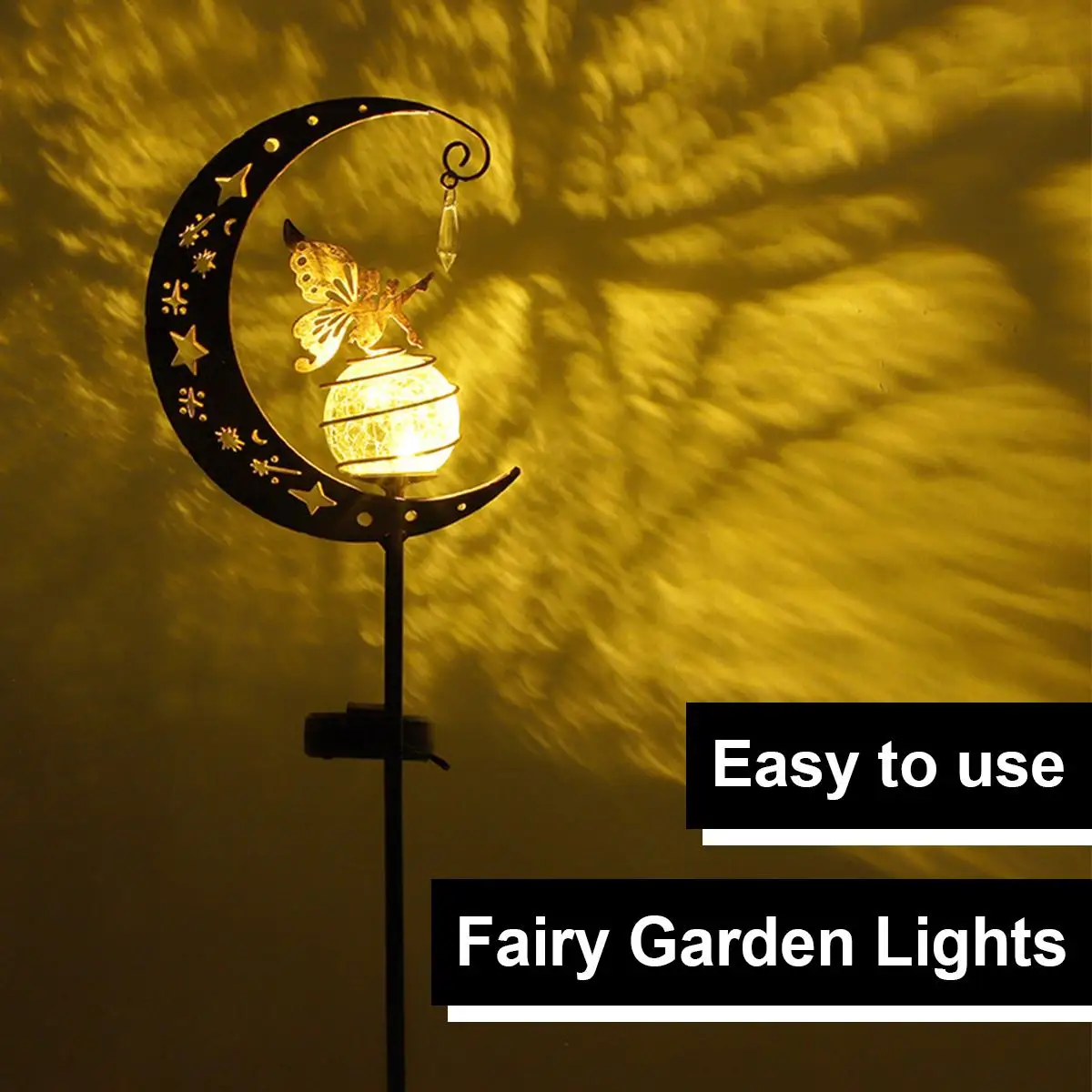 

Solar Iron Decor Light Lamp Lights Waterproof Outdoor Fairy Garden Stake Led Ip65 For Fence Decoration Driveway Metal Landscape
