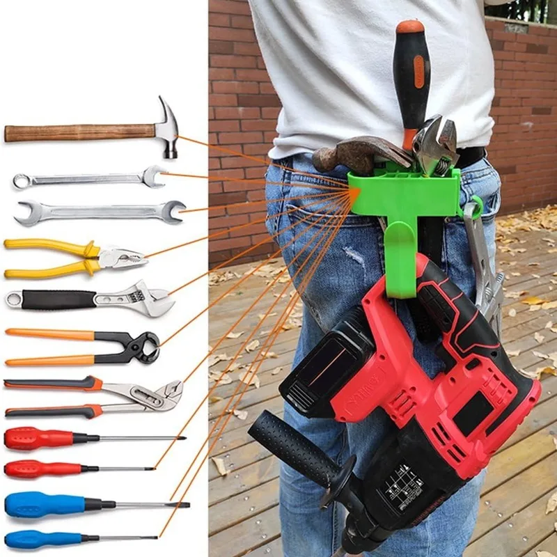 Plastic tool holder with hanging hole Electrician tool holder for professional clamp tools Suitable for wrench screwdriver