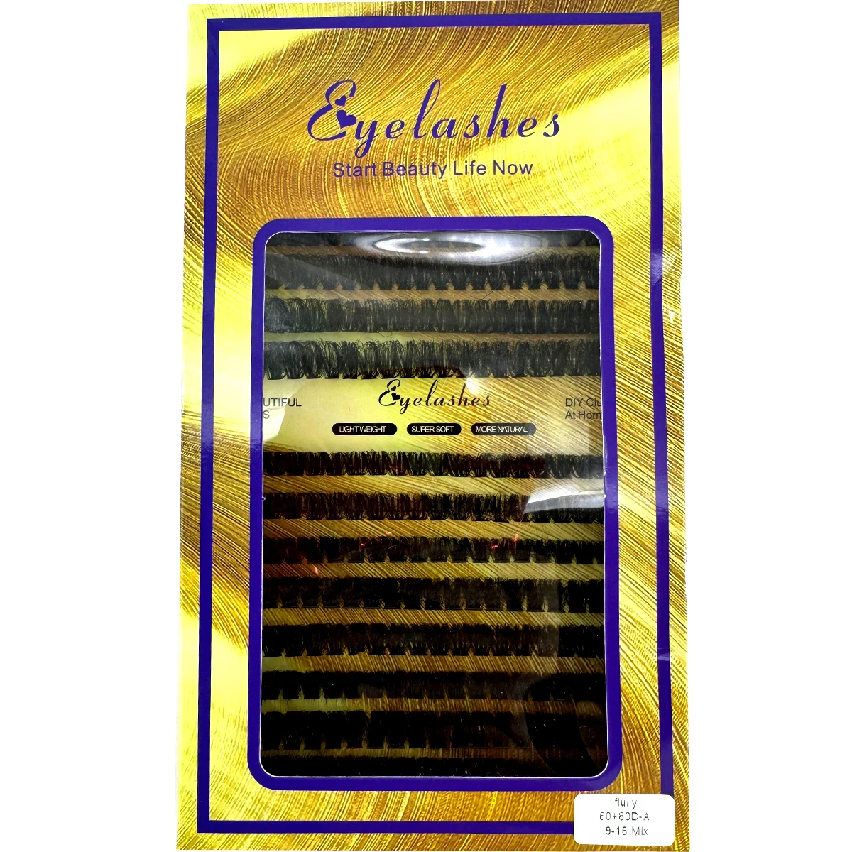 AMSDCN 40D/60D/80D/100 Gemengde Pluizige Uitgebreide Natuurlijke Verdikking Kunstmatige Nertsen 3D Russische Persoonlijke Make-Up Wimper cluster