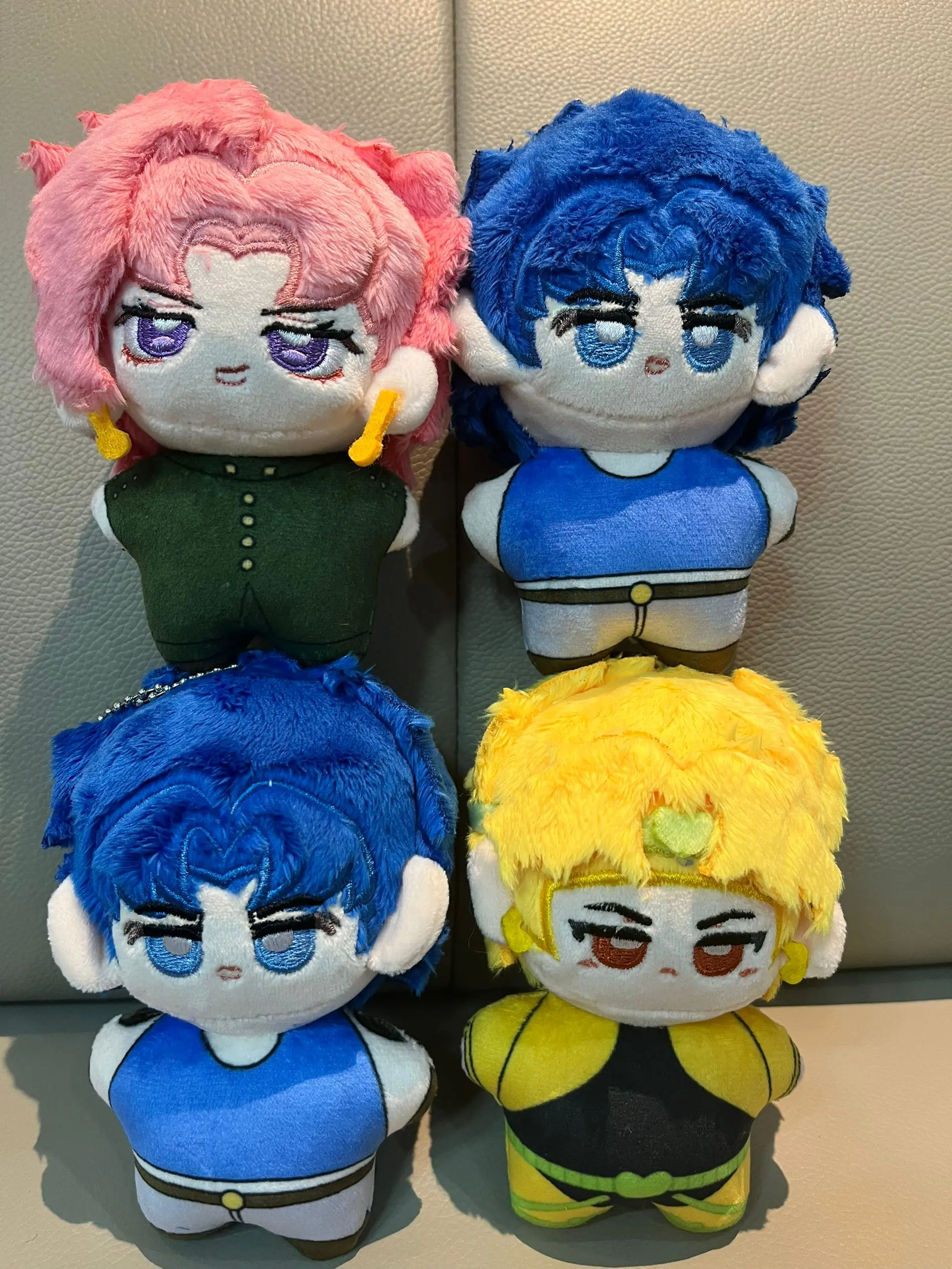 Kakyoin Noriaki Anime JoJo's Bizarre Adventure Dio Brando Bruno Bucciarati Jonathan Joestar soft 10CM Plushie Pendant Keychain