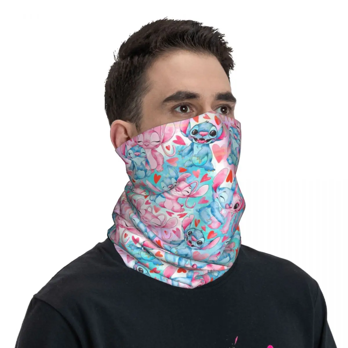 Patrón de punto personalizado Bandana cuello polaina a prueba de viento cara bufanda cubierta hombres mujeres diadema de dibujos animados pasamontañas de tubo