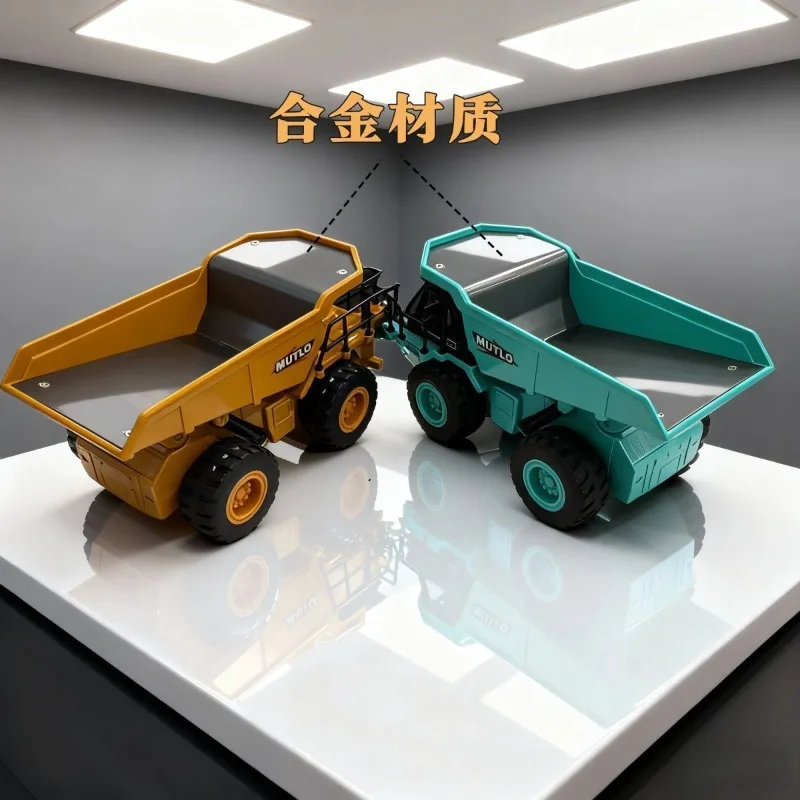 1:32 Scale Alloy Engineering Dump Truck Model Mining Transport Vehicle Toy for Collection Gift Home Decoration Ornament Display