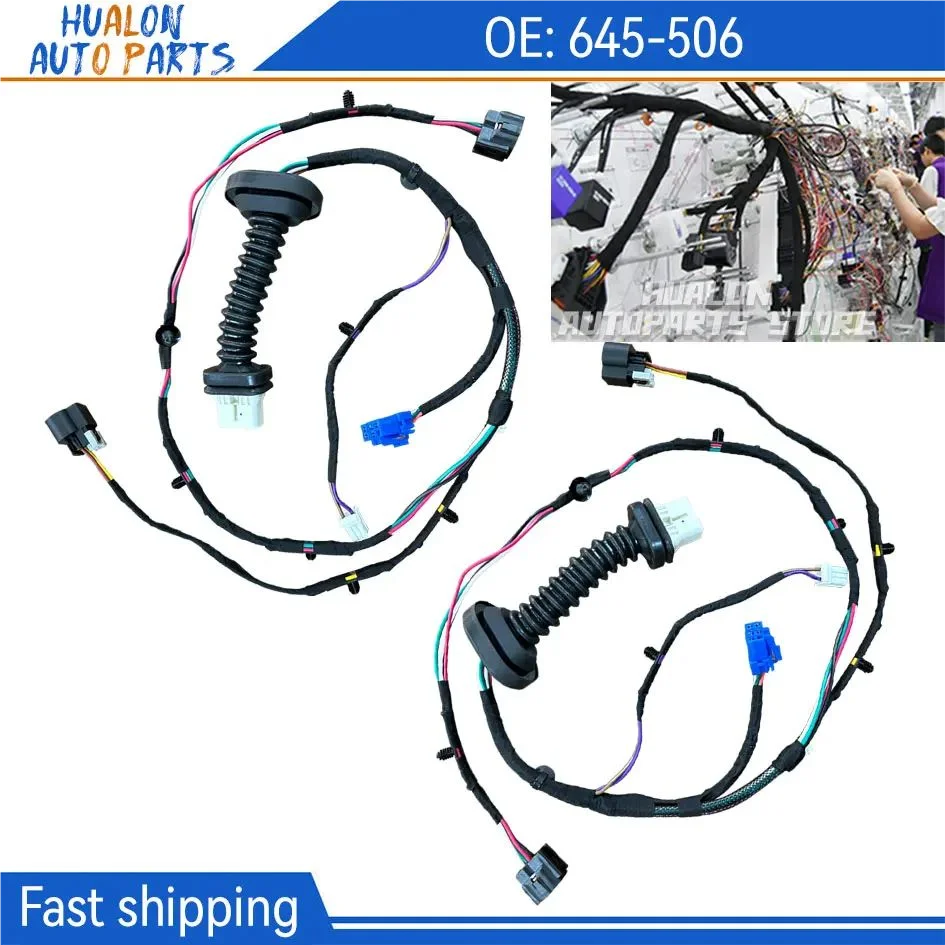 

2 шт. 645-506 жгут проводов левой и правой задней двери для Dodge Ram 1500 2500 3500 4500 5500 2004-2010 заменяет 56051931AB