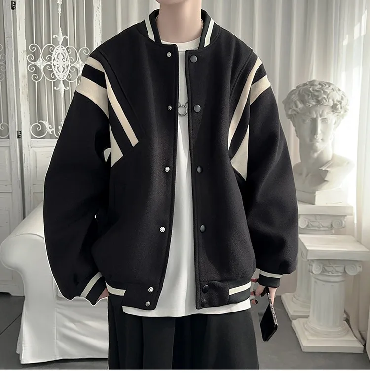 Giacche da baseball Donna di alta qualità Autunnoinverno Gorpcore Ballerino Collageato Scorrevole Velluto Prese d'aria Diagonale Anni 2000 Simbolo Danzante OL