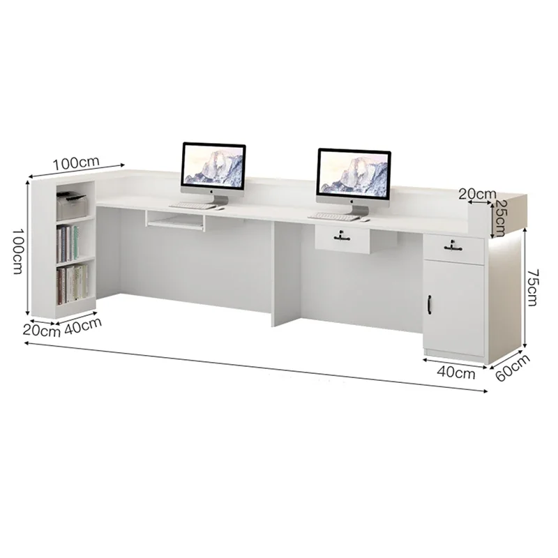 Modern Commercial Bar Counter Classic Luxury Simple Salon Reception Desks Cool Professional Mostrador Commercial Furniture