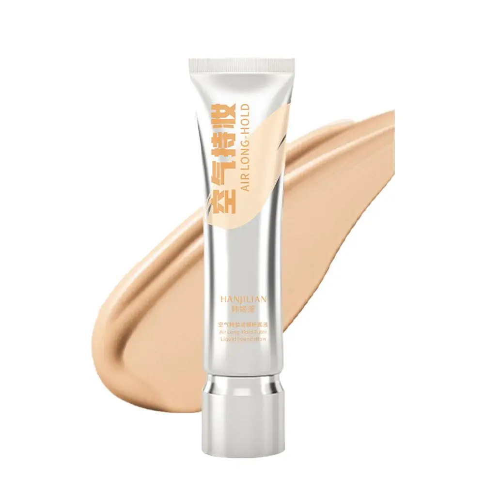 Waterproof Liquid Foundation Cream Full Coverage Oil-control Lightweight Long-lasting Cosmetics Base Face Concealer J8A1