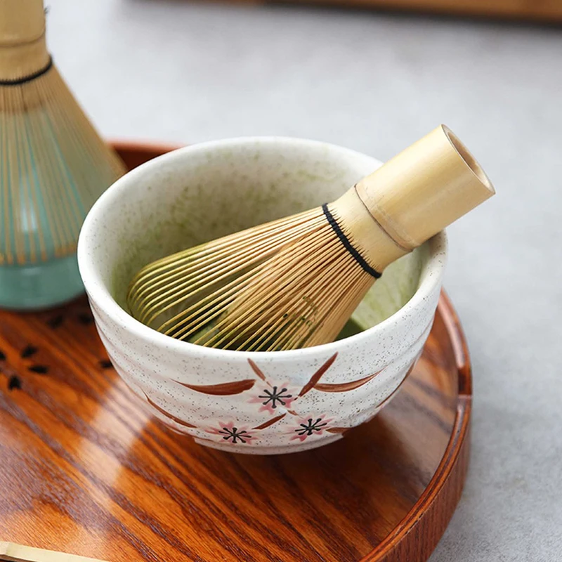 1 Cepillo de Matcha de Bambú, Batidor de Matcha, Cepillo para Té Verde, Accesorios de Cocina, Herramienta Japonesa de Bambú Chasen para Té, Cepillo para Té CJTZ002