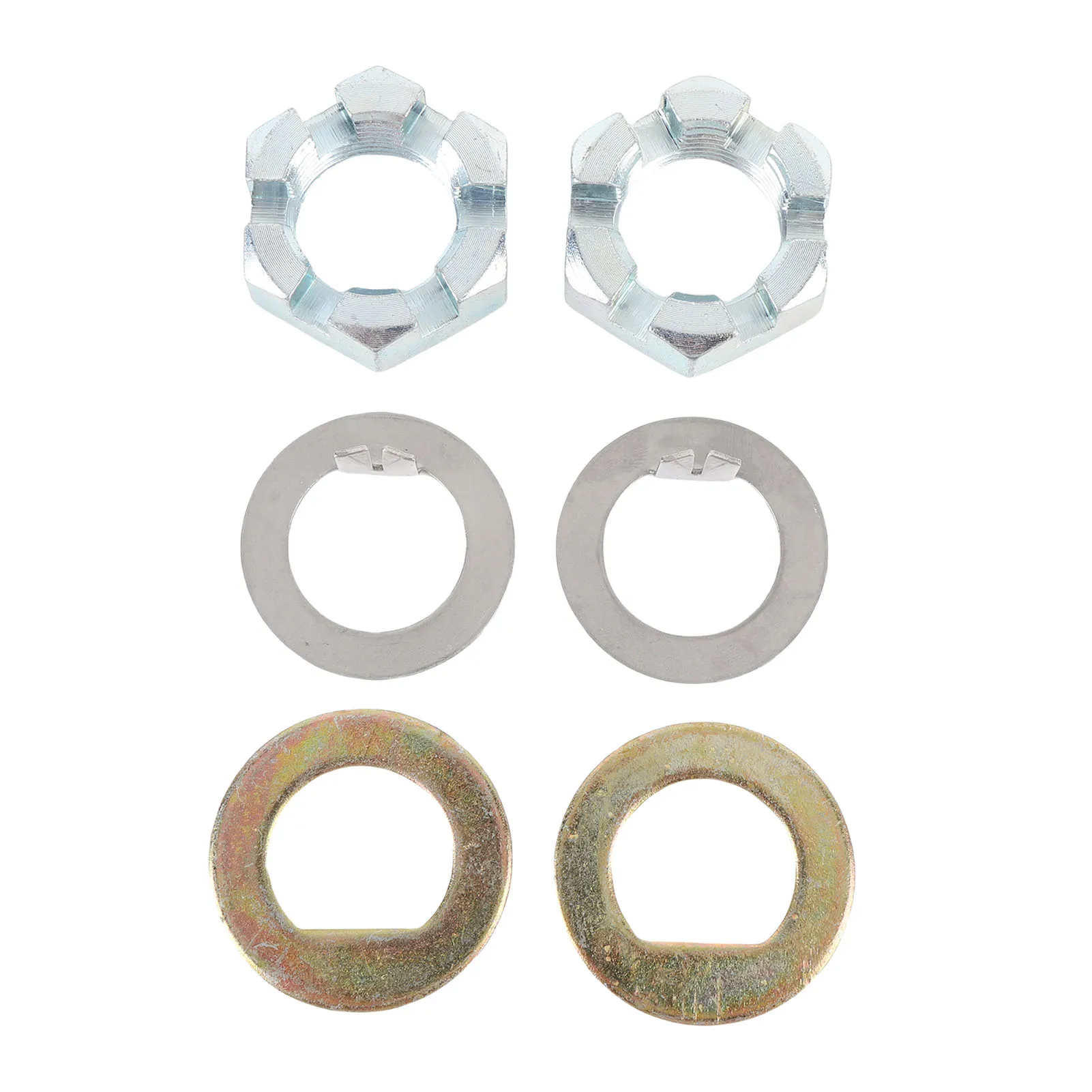 

6Pcs Trailer Axle Hub Nut and Washer Kit K7133500 Replacement For EZ Lube Axles produced before June 2002 Trailers Accessories